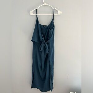 Front Tie Midi Dress